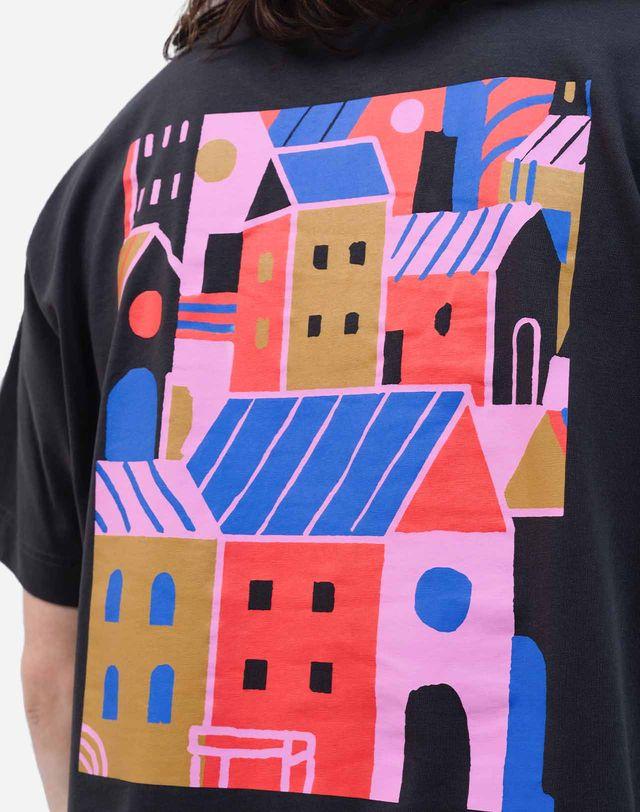 Olow T-Shirt City Noir Carbone Herren schwarz